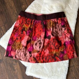 J Crew Abstract Floral Skirt